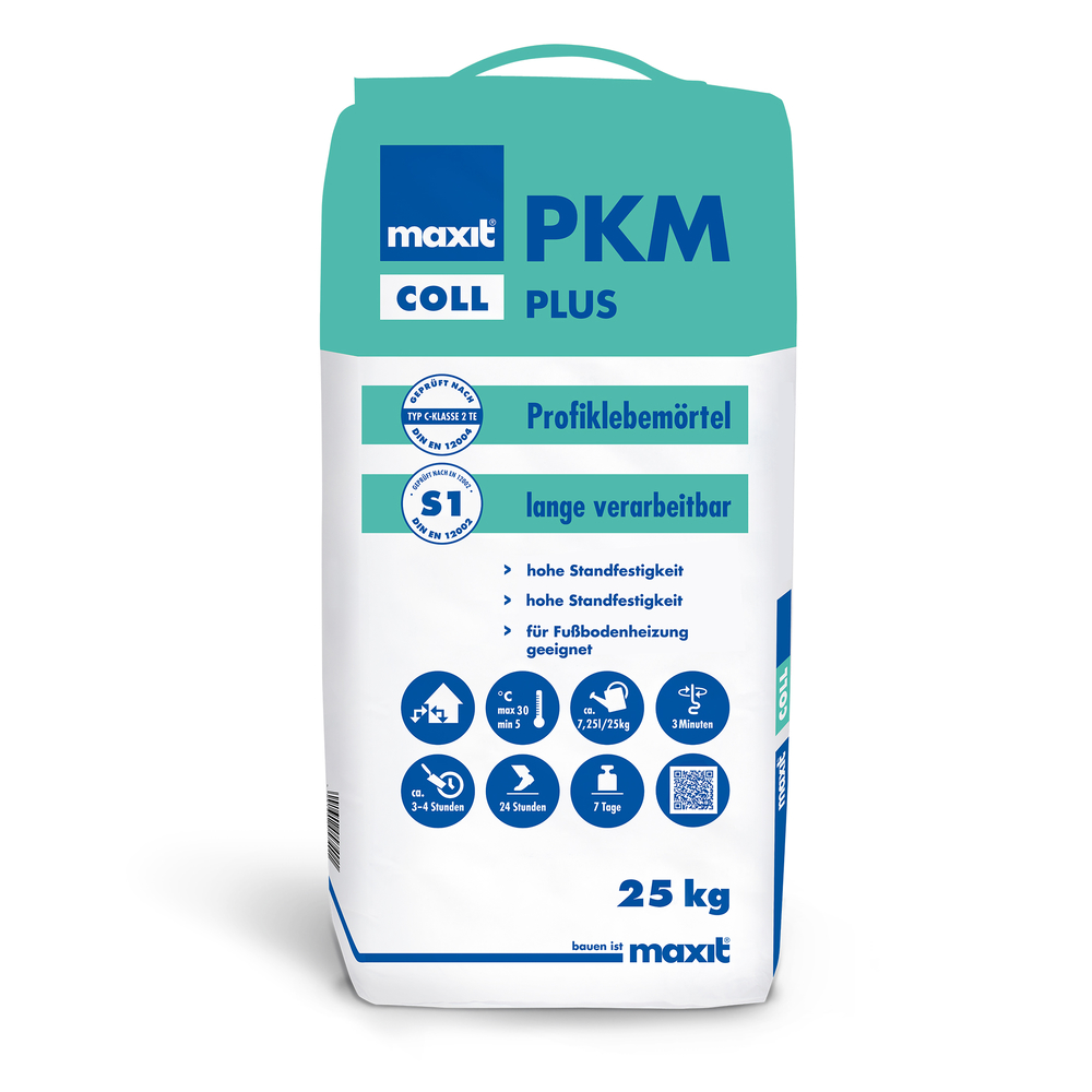 Maxit coll PKM plus Profiklebemörtel 25kg MAXIT KRÖLPA Maxit coll PKM plus Profiklebemörtel 25kg Fliesenkleber