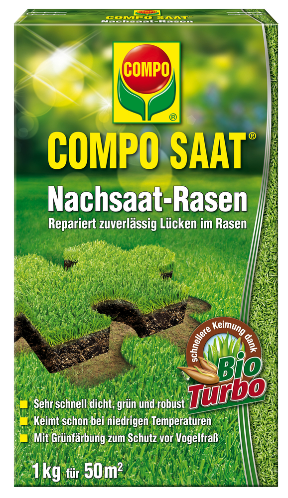 COMPO SAAT Nachsaat-Rasen 50qm 1kg COMPO COMPO SAAT Nachsaat-Rasen 50qm 1kg Compo EREG