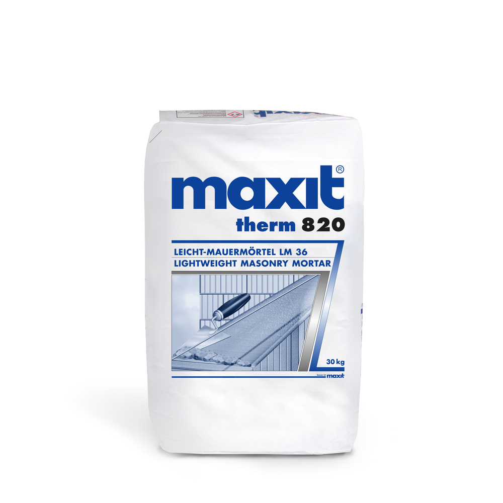 Maxit therm 820 Leicht-Mauermörtel 30kg MAXIT KRÖLPA Maxit therm 820 Leicht-Mauermörtel 30kg LM 36, M5