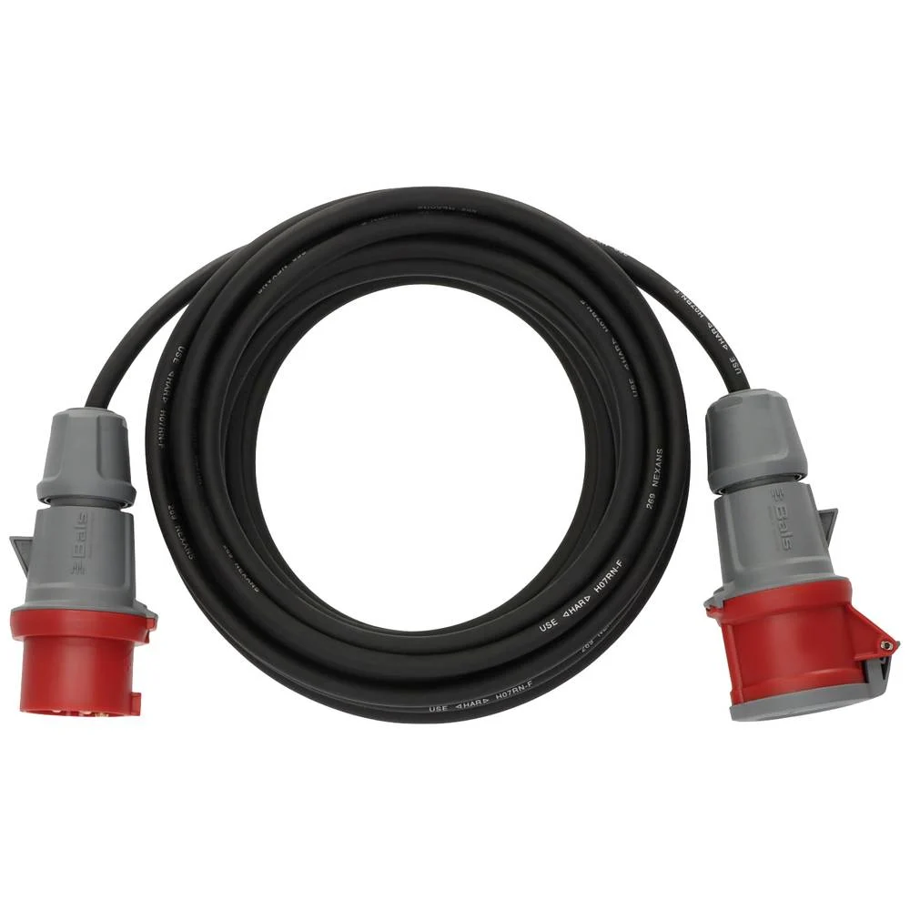 Verlängerungskabel H07RN-F 5 G1.5 10m schwarz IP44  Verlängerungskabel H07RN-F 5 G1.5 10m schwarz IP44
