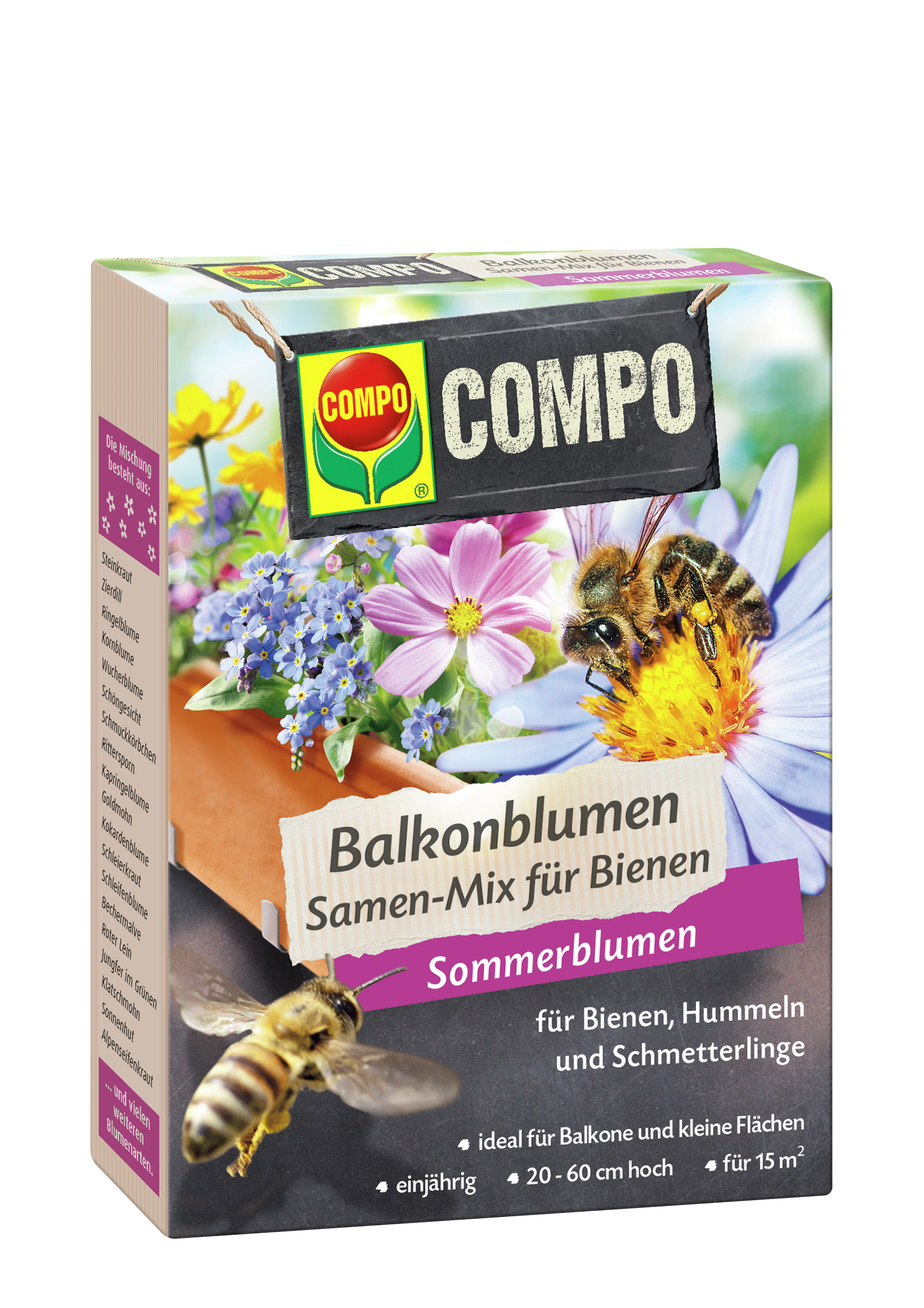COMPO Balkonblumen Samen-Mix für Bienen, 100 g