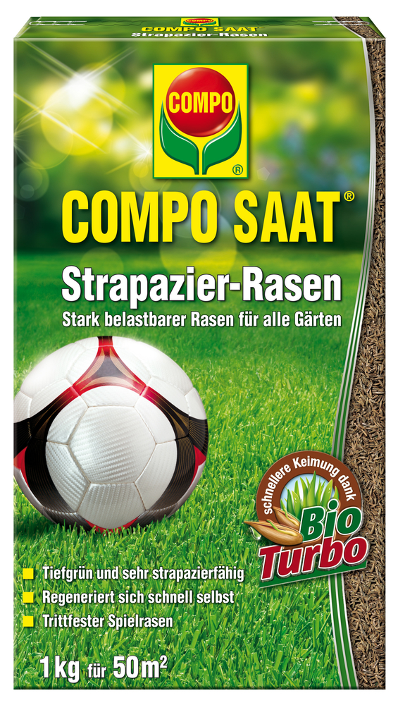 COMPO SAAT Strapazier-Rasen 50qm 1kg COMPO COMPO SAAT Strapazier-Rasen 50qm 1kg Compo EREG