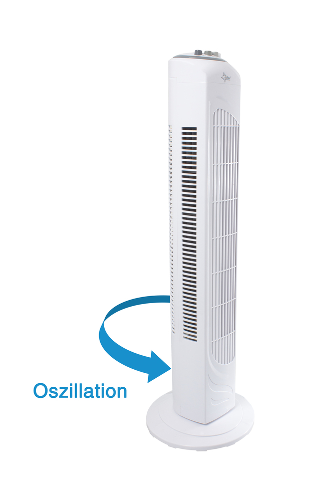 Turmventilator 7.400 TV 74cm weiß SUNTEC Turmventilator 7.400 TV 74cm weiß CoolBreeze 3 Stufen, Oszillation