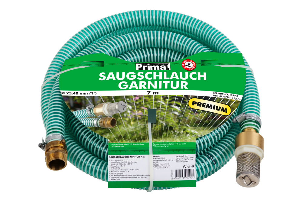 BETA.CON VERTRIEB D. CONMETALL Prima Saugschlauchgarnitur 4m 1" 