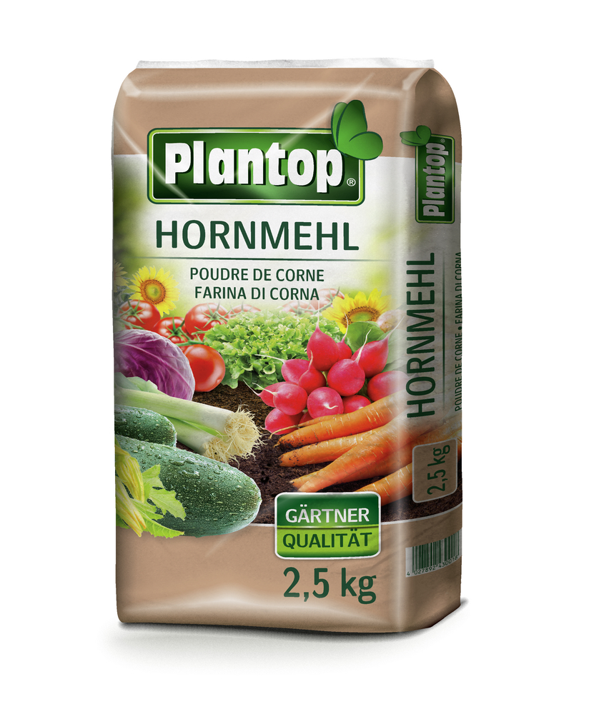 Plantop Hornmehl 2,5kg GREGOR ZIEGLER GMBH Plantop Hornmehl 2,5kg Organischer Stickstoffd. 12%N PE-Beutel