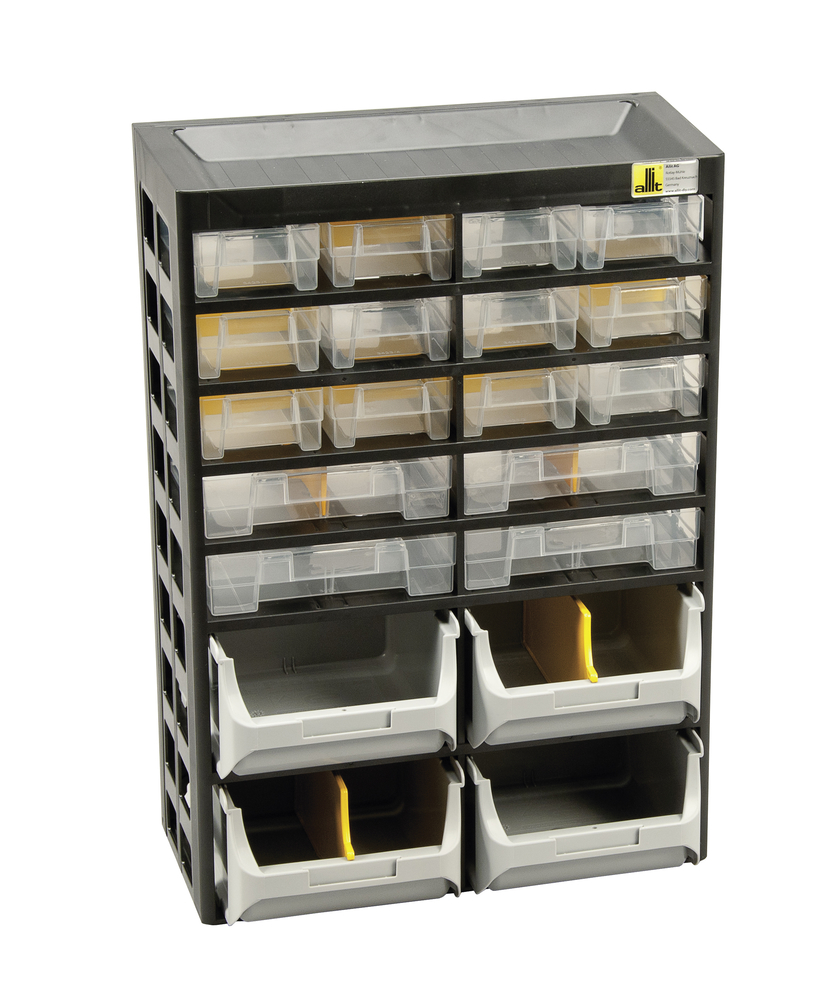 ALLIT AG VarioPlus Basic >D< 34 schwarz/gelb Kleinteilemagazin