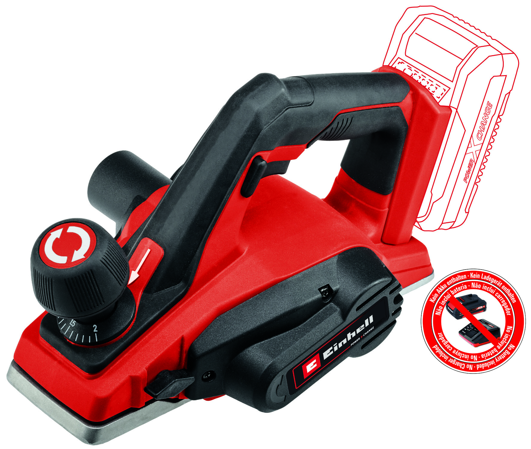 EINHELL Akku-Hobel TE-PL 18/82 Li - Solo 