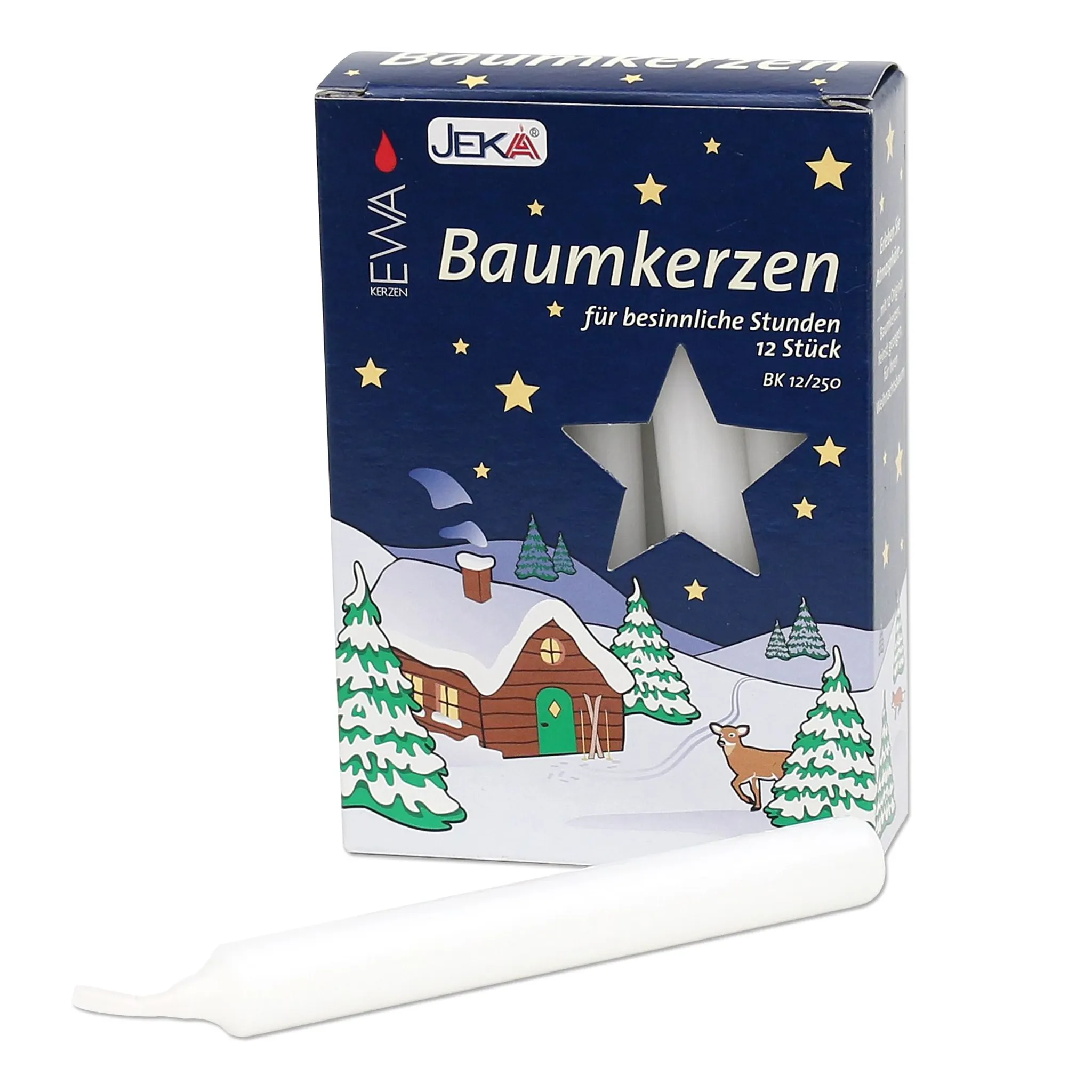 JEKA Baumkerzen 15/125 weiß, 12er