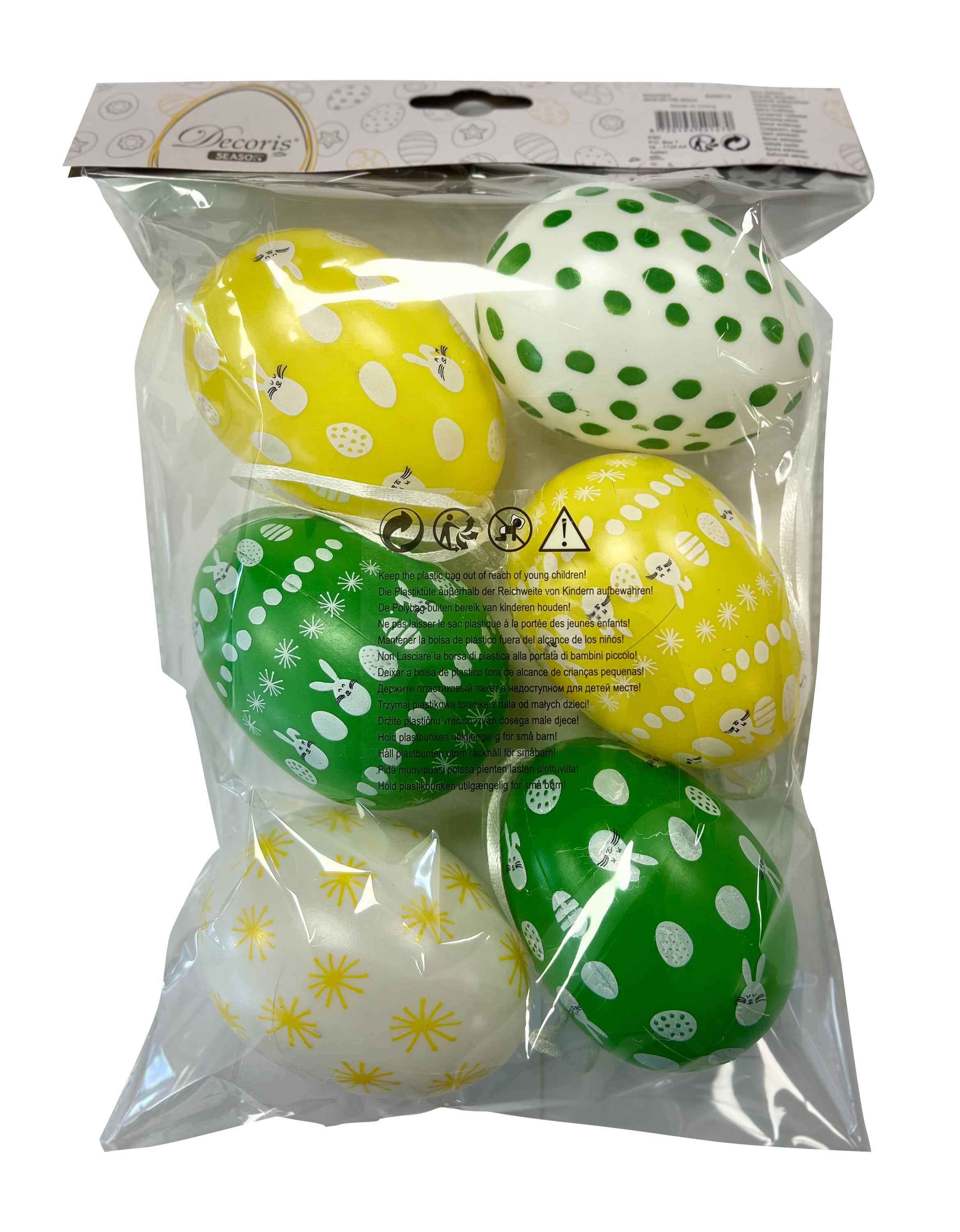 Oster-Deko Eier, Ø 6 Höhe 9cm Oster-Deko Eier, Ø 6 Höhe 9cm