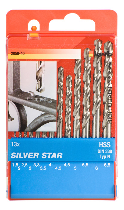 Bohrerkassette Silver Ø1,5-6,5mm 13-tlg. KWB BURMEISTER Bohrerkassette Silver Ø1,5-6,5mm 13-tlg. kwb DIY