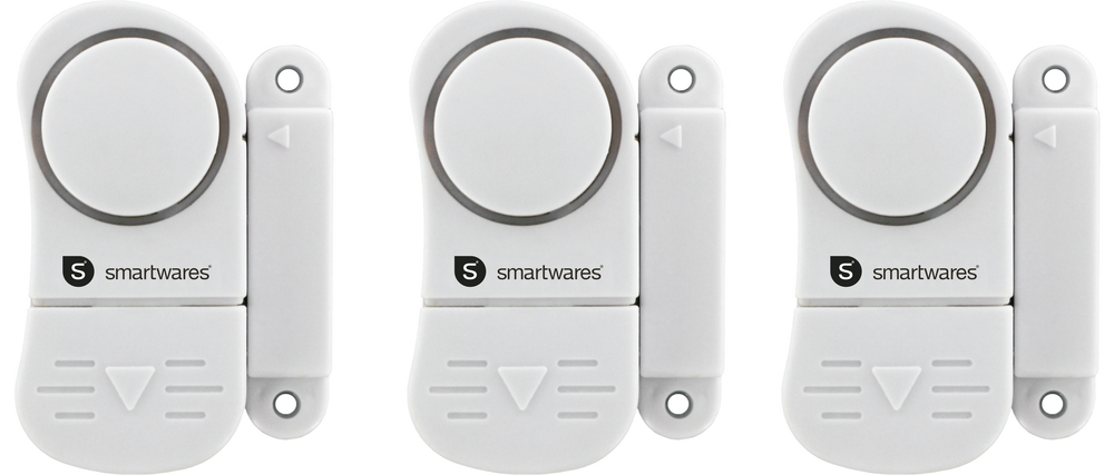 Mini Tür-u.Fensteralarm SC07/3 3er Pack SMARTWARES Mini Tür-u.Fensteralarm SC07/3 3er Pack Batterien 3xLR44 inklusive, Alarm 85dB