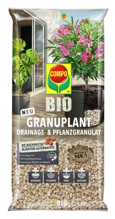 COMPO BIO GRANUPLANT Drainage- & Pflanzgranulat, 10 Liter