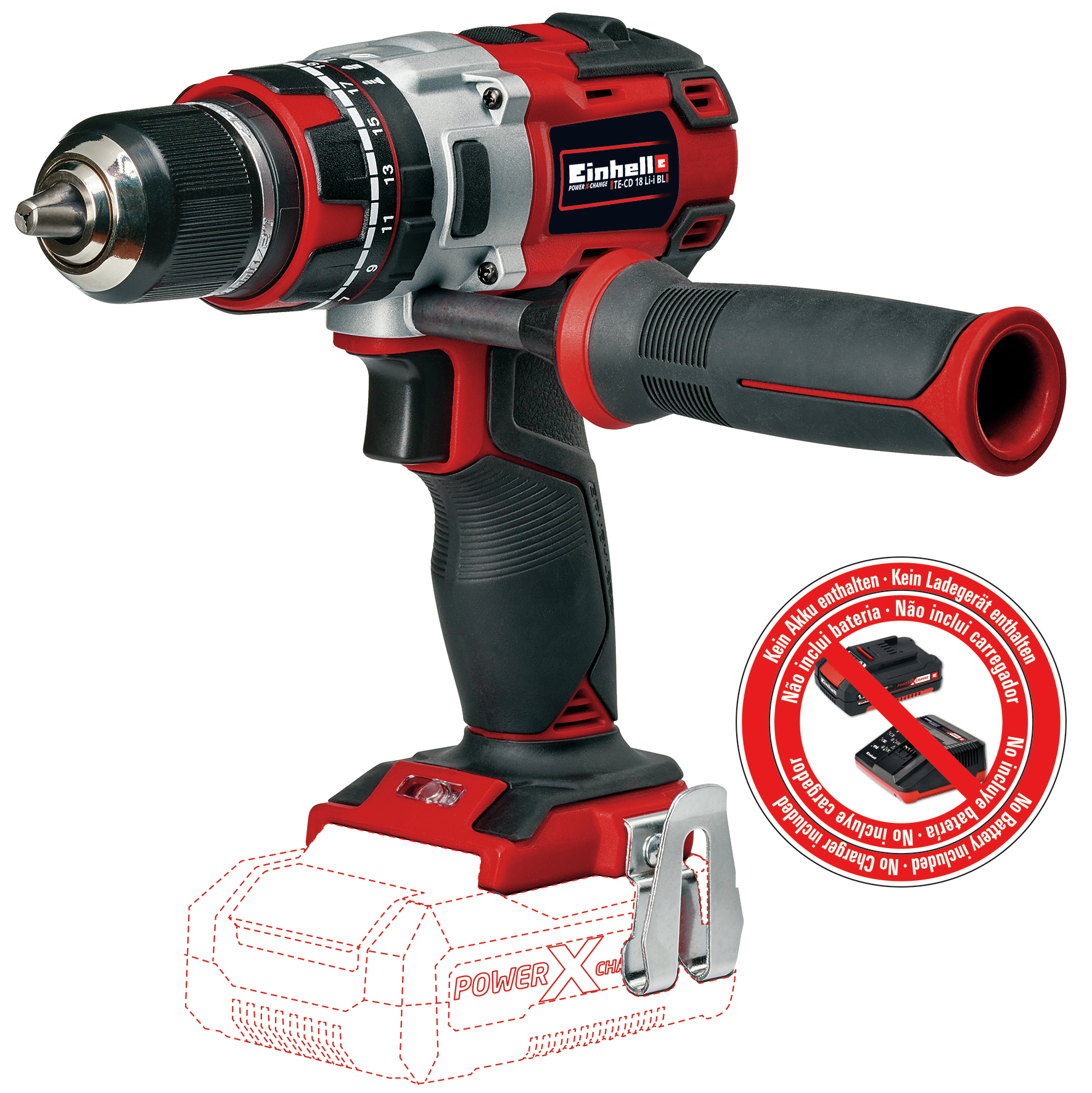 EINHELL Akku-Schlagbohrschrauber TP-CD 18 Li-i BL-Solo, Einhell Professional