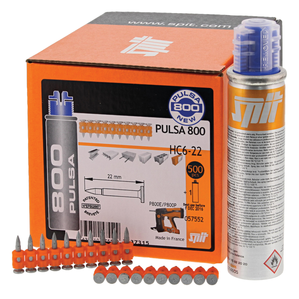 Nagel Spit Pulsa 800 HC 6-22 (500 Stck.) ITW SPIT PASLODE HAUBOLD Nagel Spit Pulsa 800 HC 6-22 (500 Stck.) magaziniert