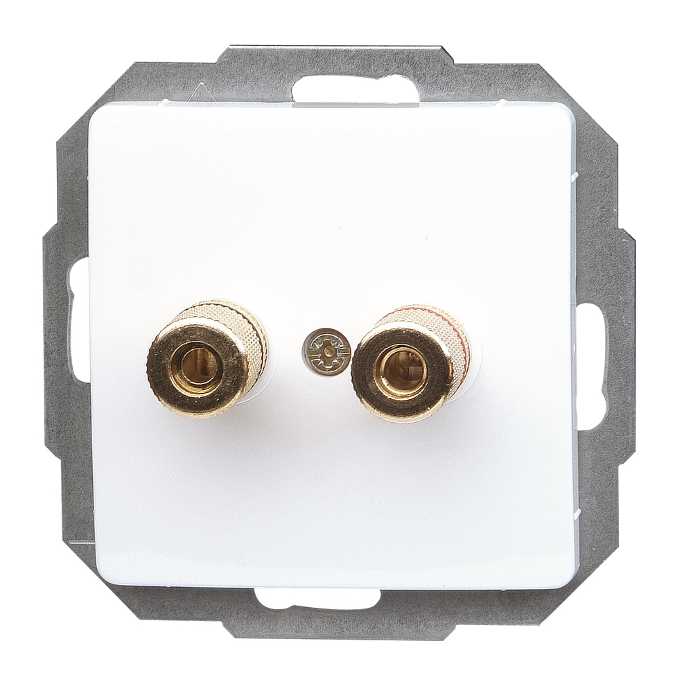 Lautsprechersteckdose Paris arktis weiß KOPP GMBH Lautsprechersteckdose Paris arktis weiß für großen Querschnitt