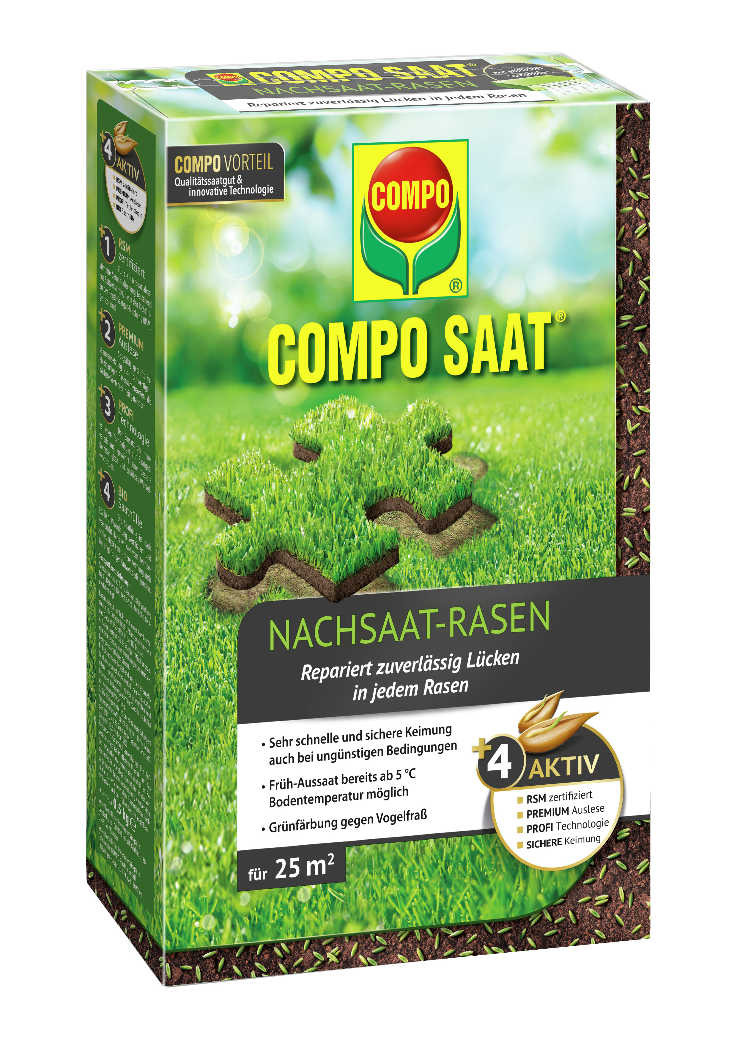 COMPO SAAT Nachsaat-Rasen 25qm 500g COMPO COMPO SAAT Nachsaat-Rasen 25qm 500g Compo EREG