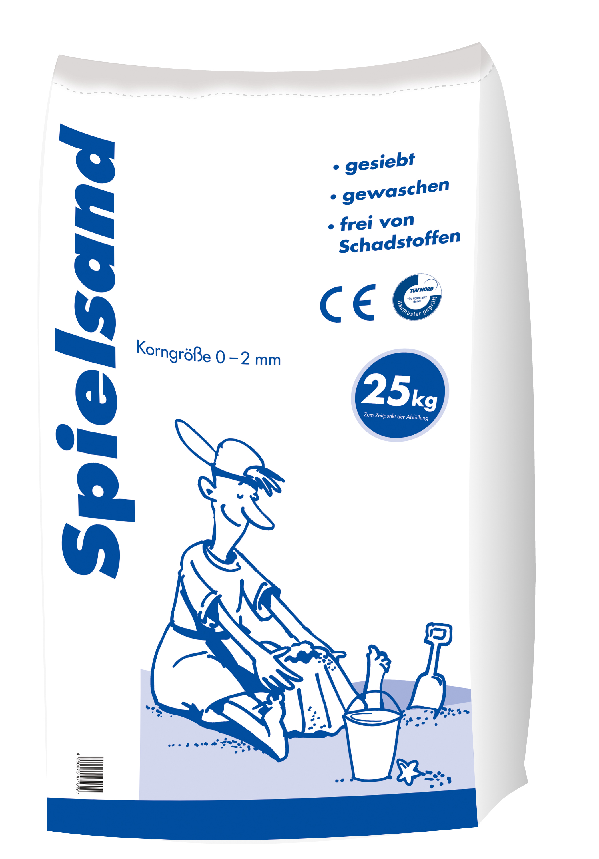 Aktionsspielsand 0-2mm 25kg HAMANN Aktionsspielsand 0-2mm 25kg