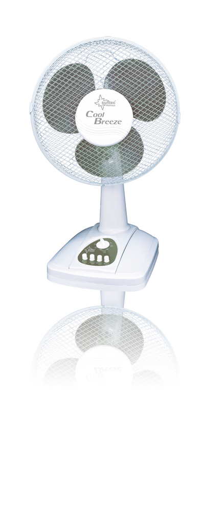 Tischventilator 40cm 4.000 TV weiss/grau SUNTEC Tischventilator 40cm 4.000 TV weiss/grau CoolBreeze 3 Stufen Oszil. 60Min Timer