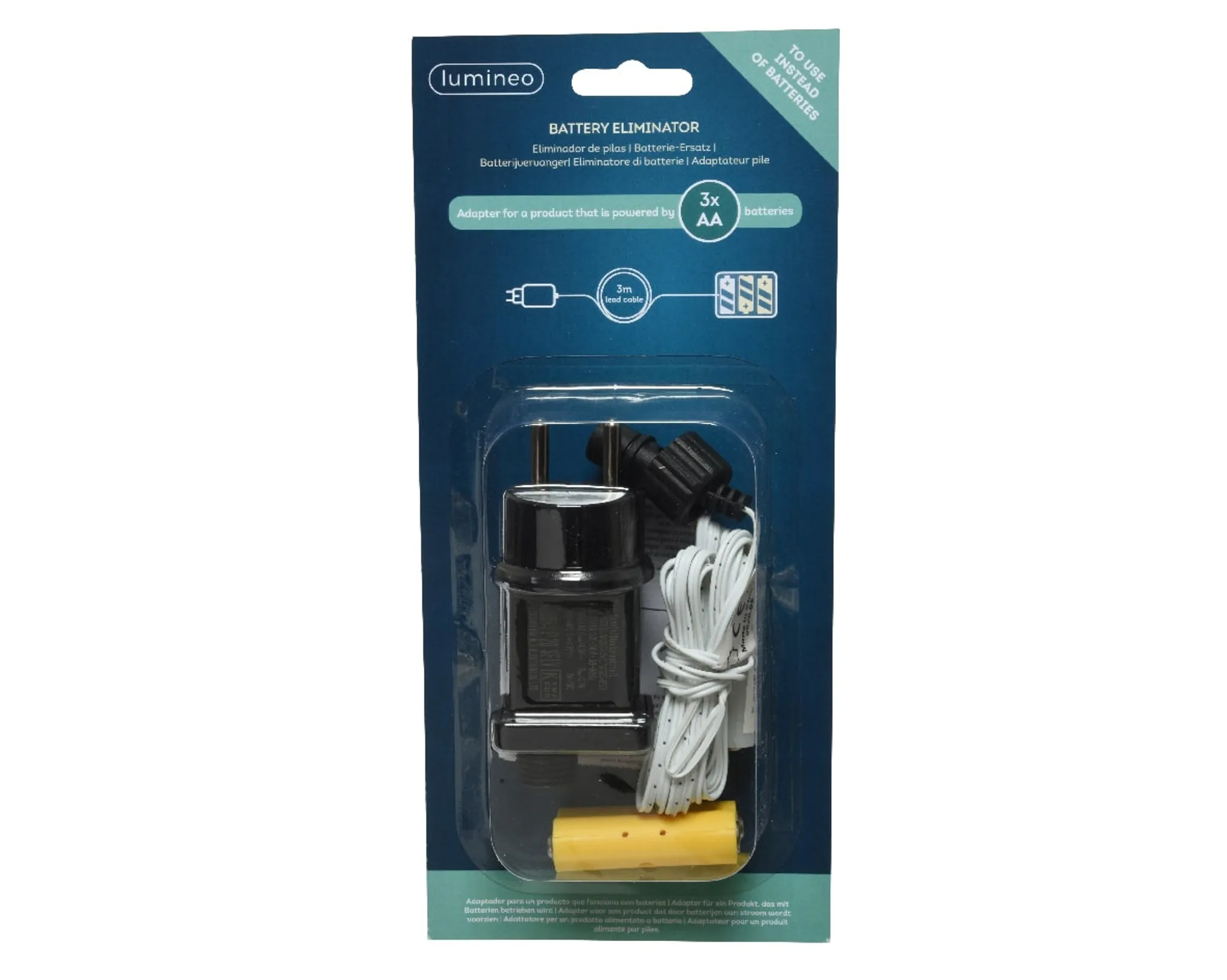 Batterie Adapter, 4,5Volt, AA 3m black Batterie Adapter, 4,5Volt, AA 3m black