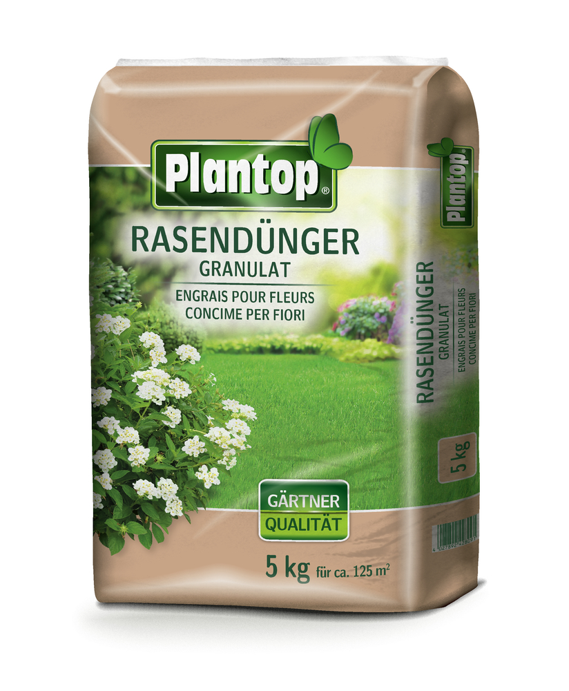 GREGOR ZIEGLER GMBH Plantop Rasendünger granuliert 5kg NPK 12+4+6(+2+7) PE-Beutel