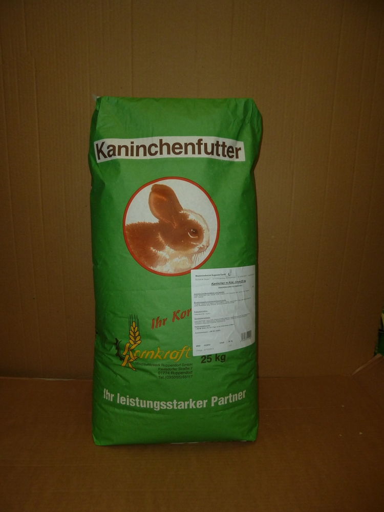 Kaninchen m.Kräuter 3mm 25kg MISCHFUTTER RUPPENDORF Kaninchen m.Kräuter 3mm 25kg