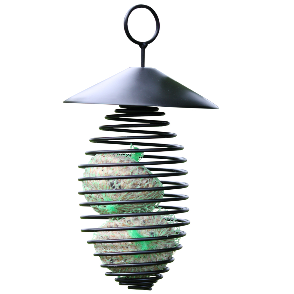 HABAU GMBH Futterfeder aus Metall für Meisenknödel ca.Ø11,5xH23cm