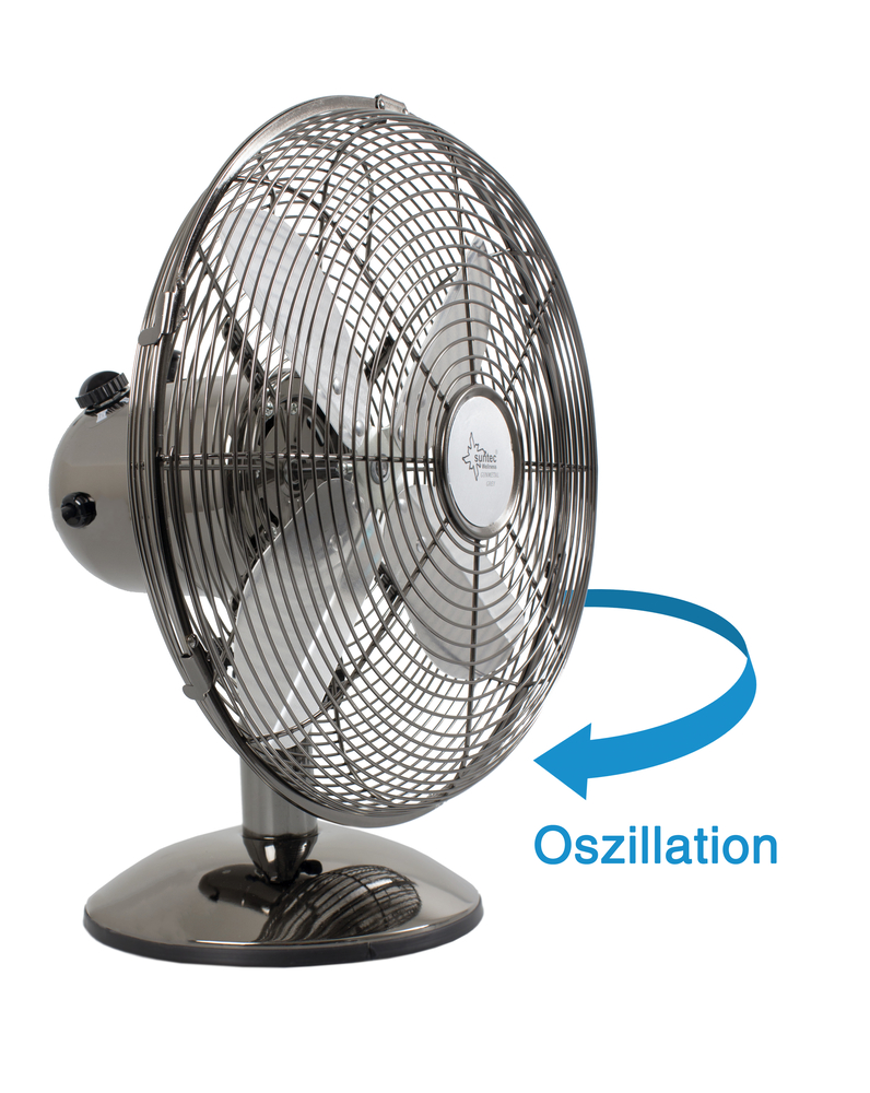 SUNTEC Tischventilator Metall 30cm TVM grey CoolBreeze