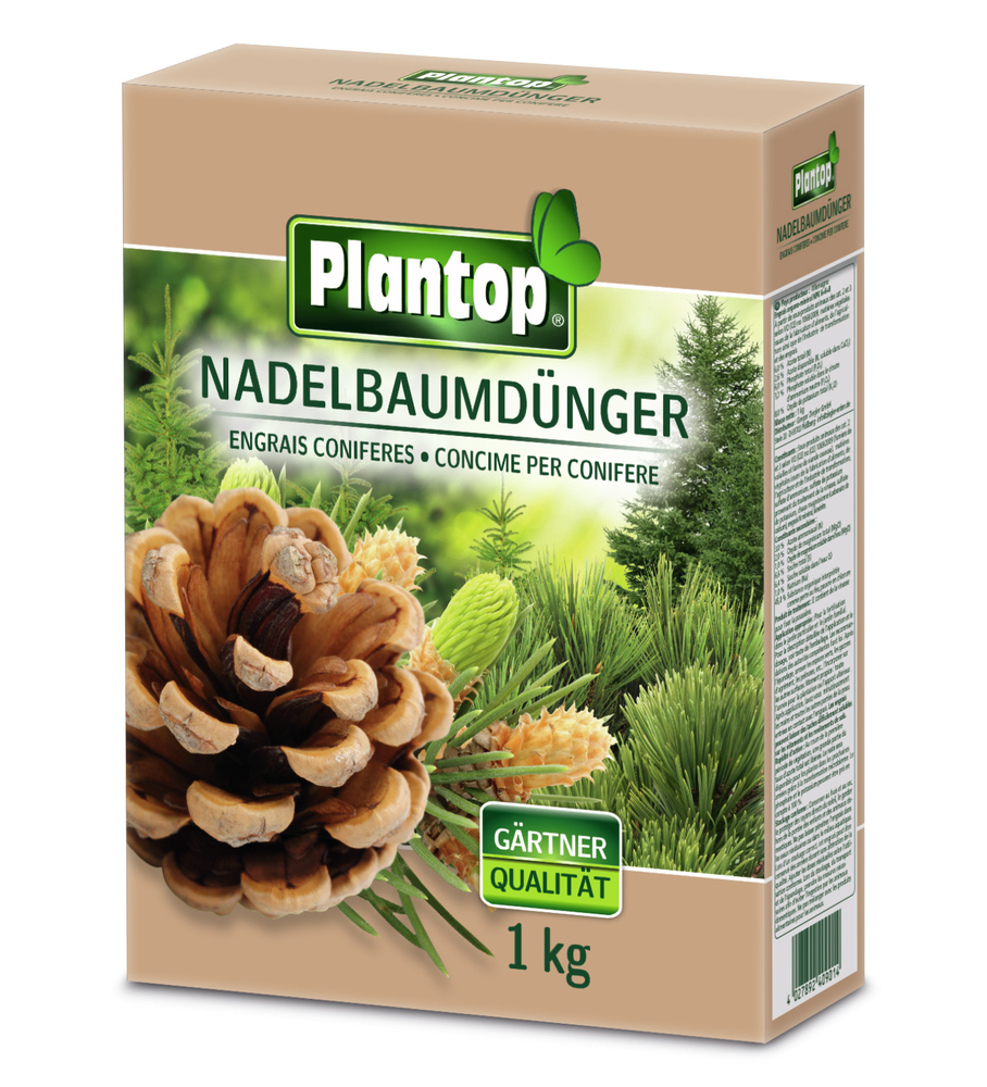 GREGOR ZIEGLER GMBH Plantop Nadelbaumdünger 1kg NPK 7+4+7 (+4) Faltschachtel