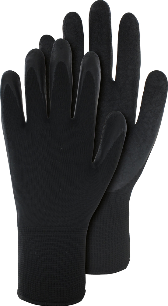 Polyesterstrickhandschuh schwarz Gr.10 TRIUSO Polyesterstrickhandschuh schwarz Gr.10 13G, Latexbes.