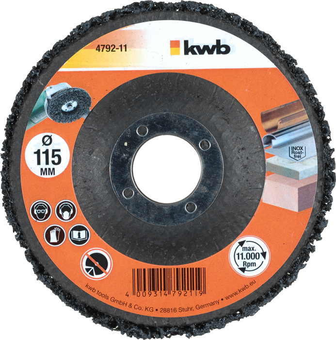 Reinigungsscheibensortiment Ø 115 mm KWB BURMEISTER Reinigungsscheibensortiment Ø 115 mm kwb DIY