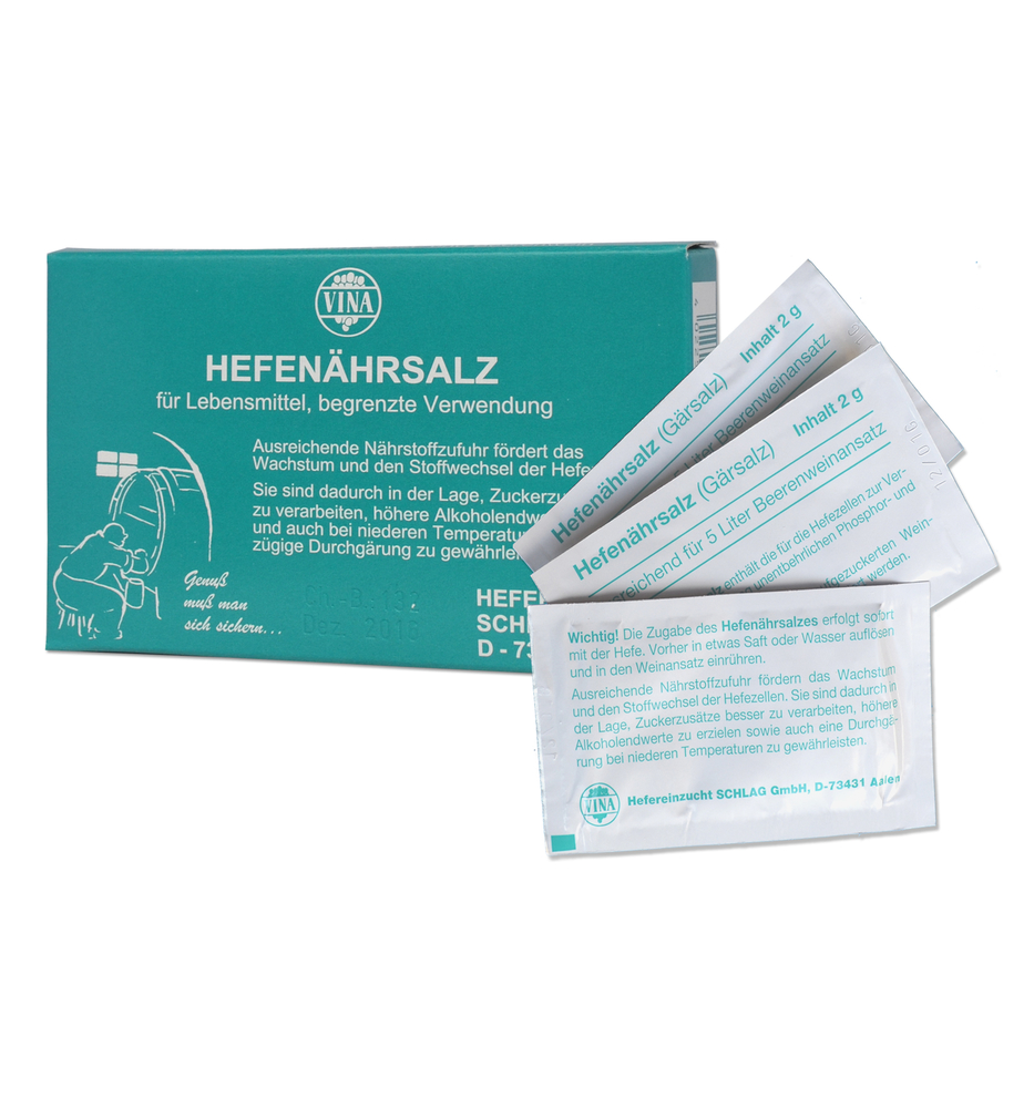 Hefenährsalz 5 x 2g-Btl. HEFEREINZUCHT SCHLAG GMBH Hefenährsalz 5 x 2g-Btl.
