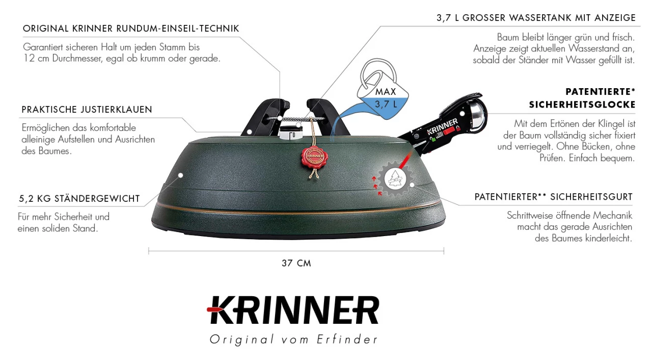 KRINNER Christbaumständer Ultra Grip, Größe: L