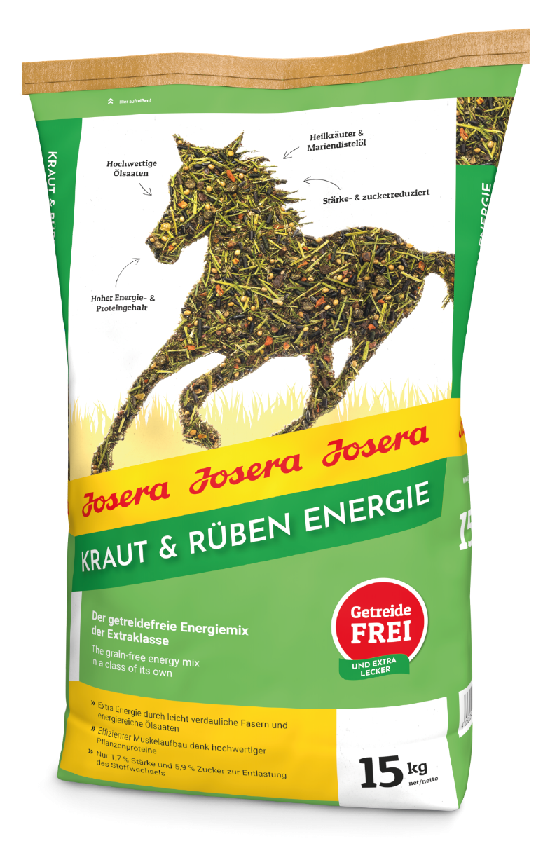 Josera Kraut & Rüben Energy Pferdefutter, 15kg 