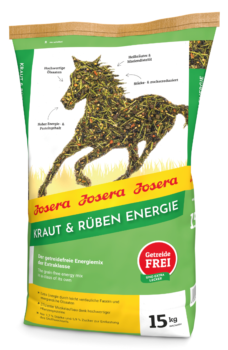 Josera Kraut & Rüben Energy Pferdefutter, 15kg Josera Kraut & Rüben Energy Pferdefutter, 15kg