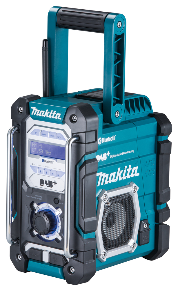  Akku-Baustellenradio 7,2-18 V mit DAB+ u. Bluetooth, ohne Akku