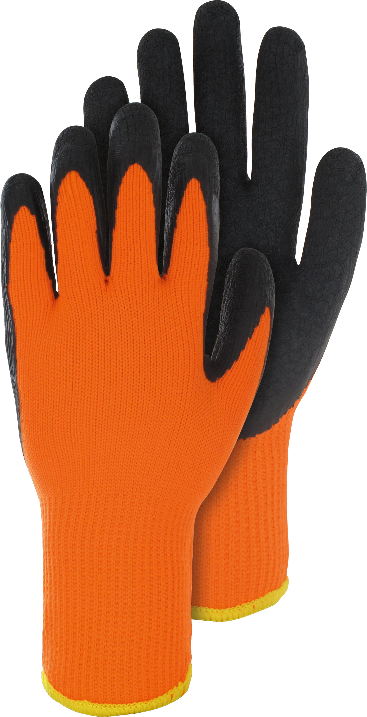 TRIUSO Winterstrickhandschuh orange Gr.11 Latexbes.,Acrylgew.