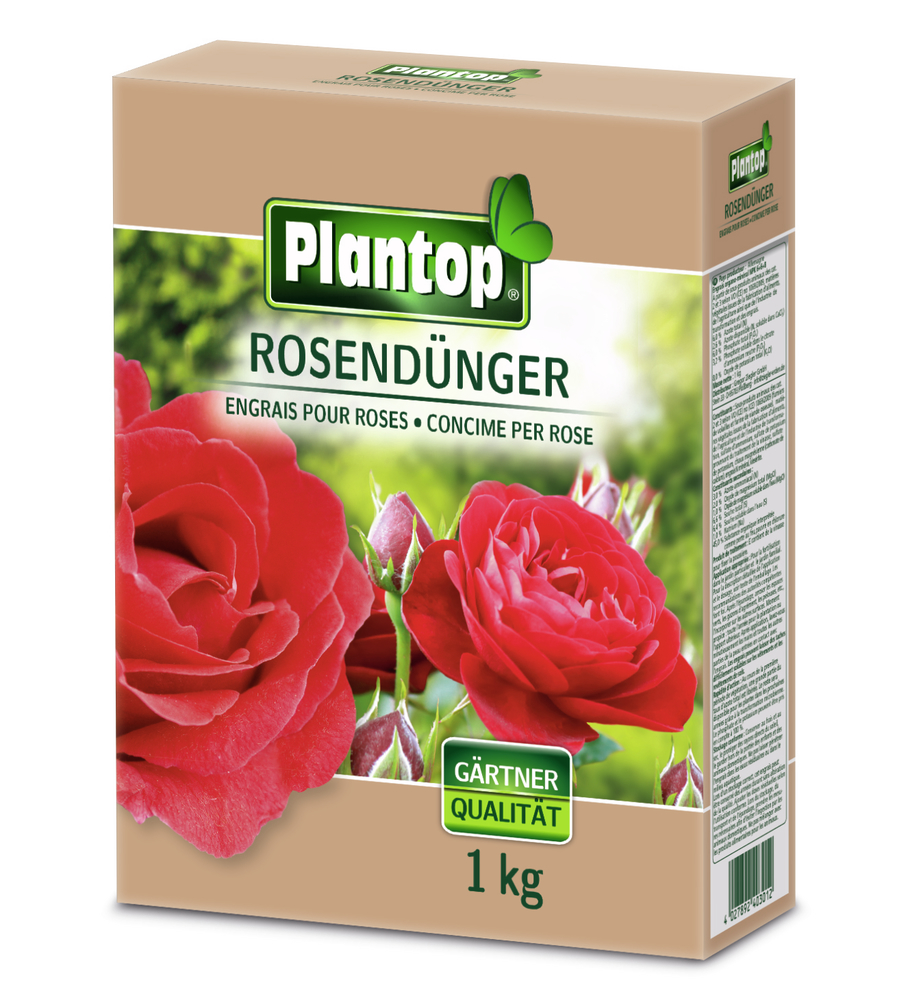 GREGOR ZIEGLER GMBH Plantop Rosendünger 1kg NPK 6+6+8 (+2) Faltschachtel
