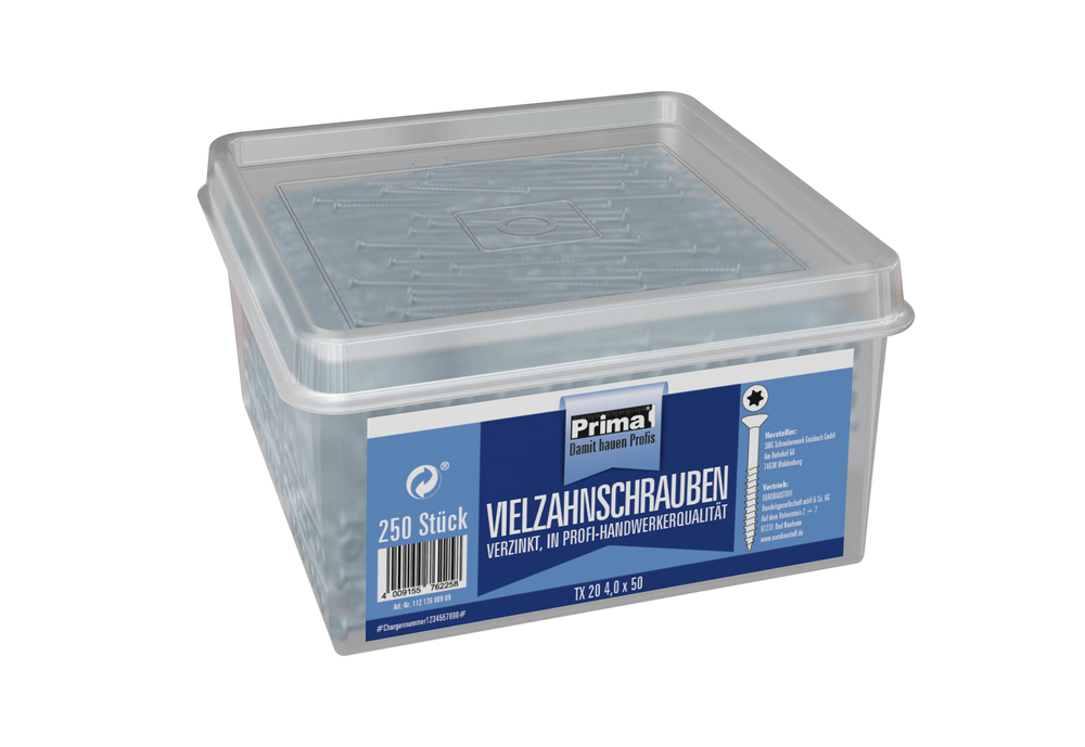 SWG SCHRAUBENWERK GMBH WALDENBURG Prima Universalschr. vz TX20 4,0x50 mm (250 Stück) PRO