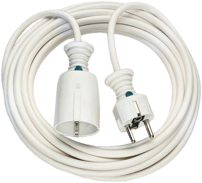 Verlängerungskabel H05VV F 3G1,5 weiß 5m BRENNENSTUHL Verlängerungskabel H05VV F 3G1,5 weiß 5m