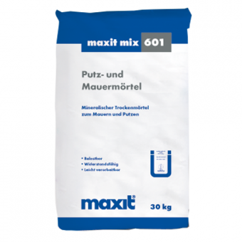 MAXIT mix 601 Putz- und Mauermörtel, 30kg MAXIT mix 601 Putz- und Mauermörtel, 30kg