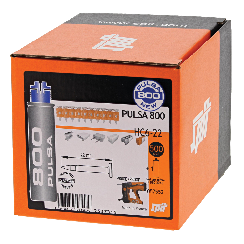 Nagel Spit Pulsa 800 HC 6-22 (500 Stck.) ITW SPIT PASLODE HAUBOLD Nagel Spit Pulsa 800 HC 6-22 (500 Stck.) magaziniert