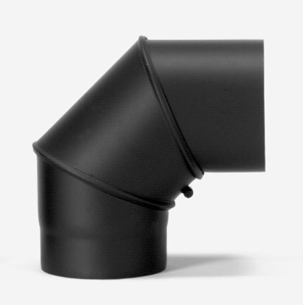 Rohrbogen Ø120 90° 2 mm, starr schwarz KLEINING GMBH & COKG Rohrbogen Ø120 90° 2 mm, starr schwarz UHT Hydro, ohne Tür