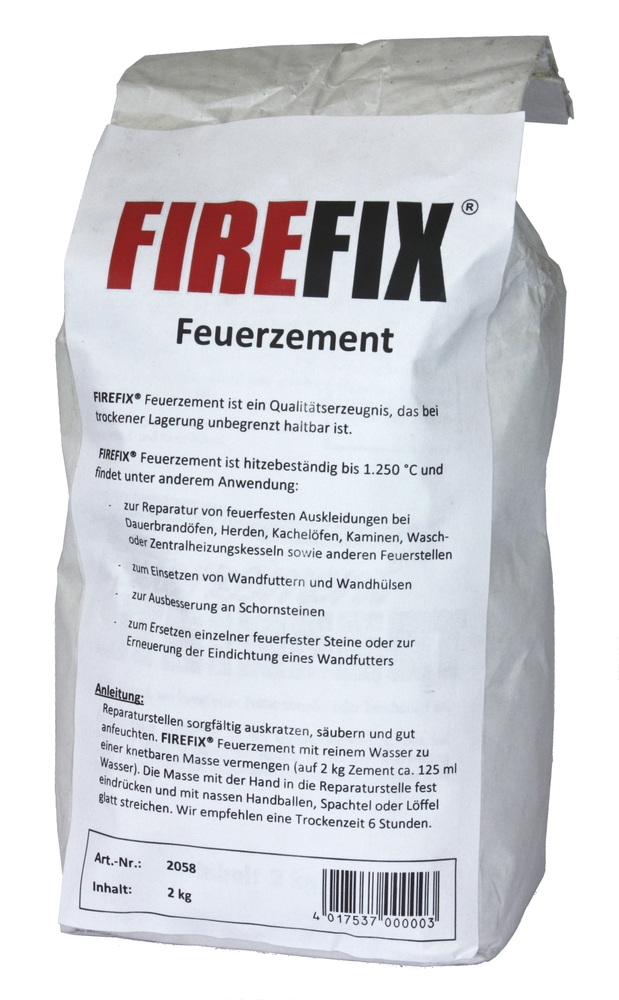 Zement feuerfest 2000 g KLEINING GMBH & COKG Zement feuerfest 2000 g