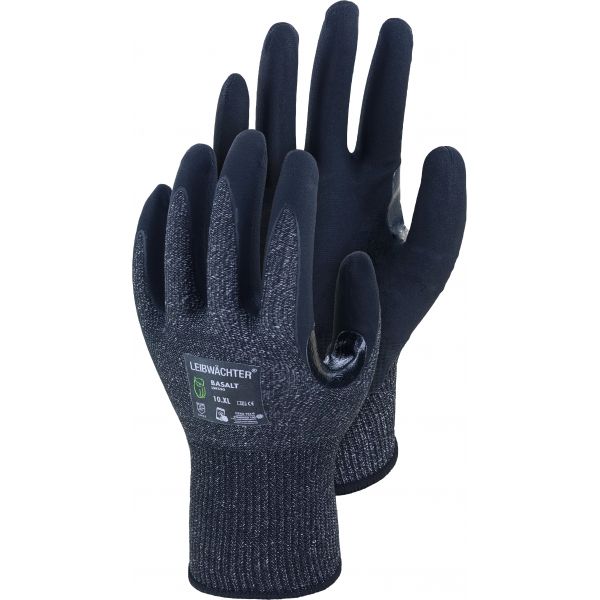 Leibwächter Handschuhe Nitril verstärkt, Touch-Funktion, Größe: 10